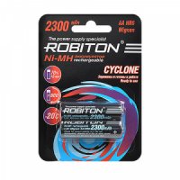 Упаковка из 2 шт. "АА" аккумуляторов Robiton Cyclone 2300 мАч 