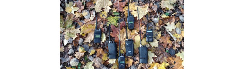 Осенние тесты работы в лесу cb, low band, vhf, uhf раций