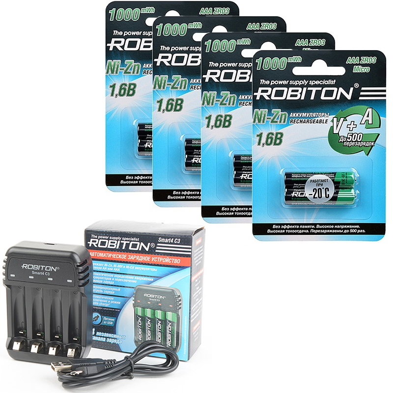 Зарядное robiton. Robiton smart4 c3. Зарядное устройство Robiton smart4 c3 (для ni-ZN, ni-MH И ni-CD). Аккумулятор Robiton 1000nzaaa-2 ni-ZN AAA 1000мвтч, 550мач bl2. Ni-ZN аккумулятор Robiton.